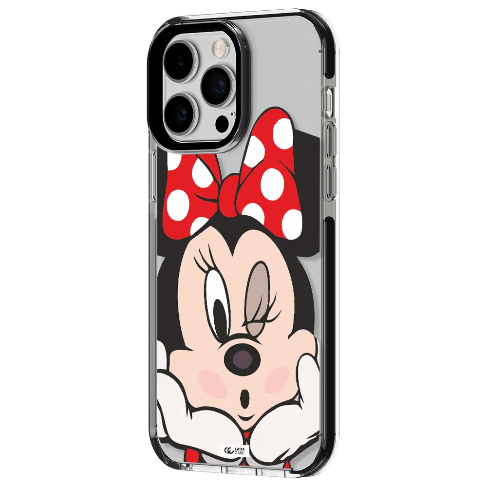Minnie Mouse Apple iPhone 14 pro max impact black border Case