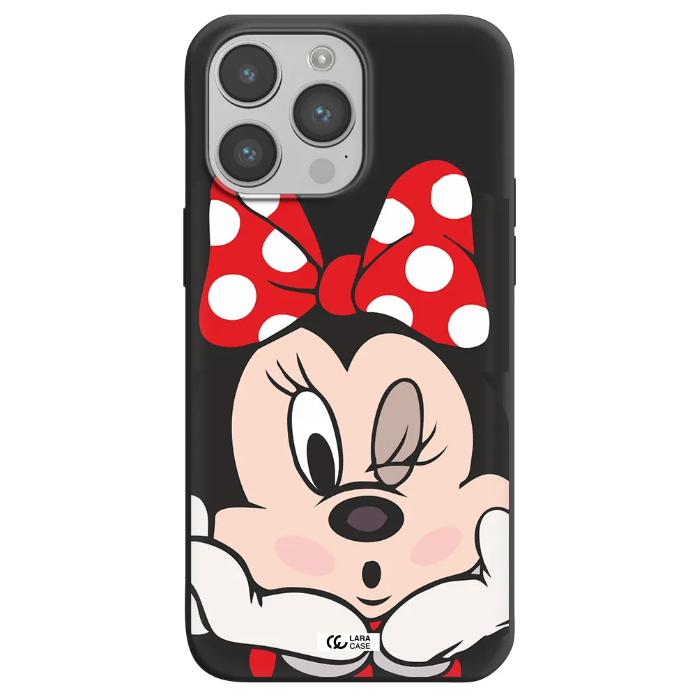 Minnie Mouse Apple iPhone 14 pro max Silicone black Case