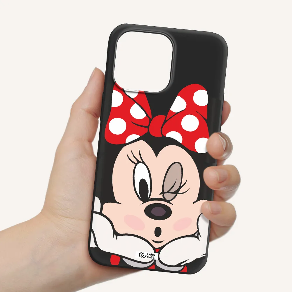 Minnie Mouse Apple iPhone 14 pro Silicone black Case