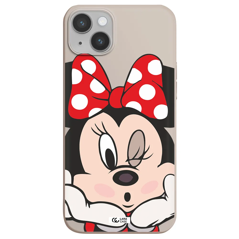 Minnie Mouse Apple iPhone 14 Silicone Stone Case