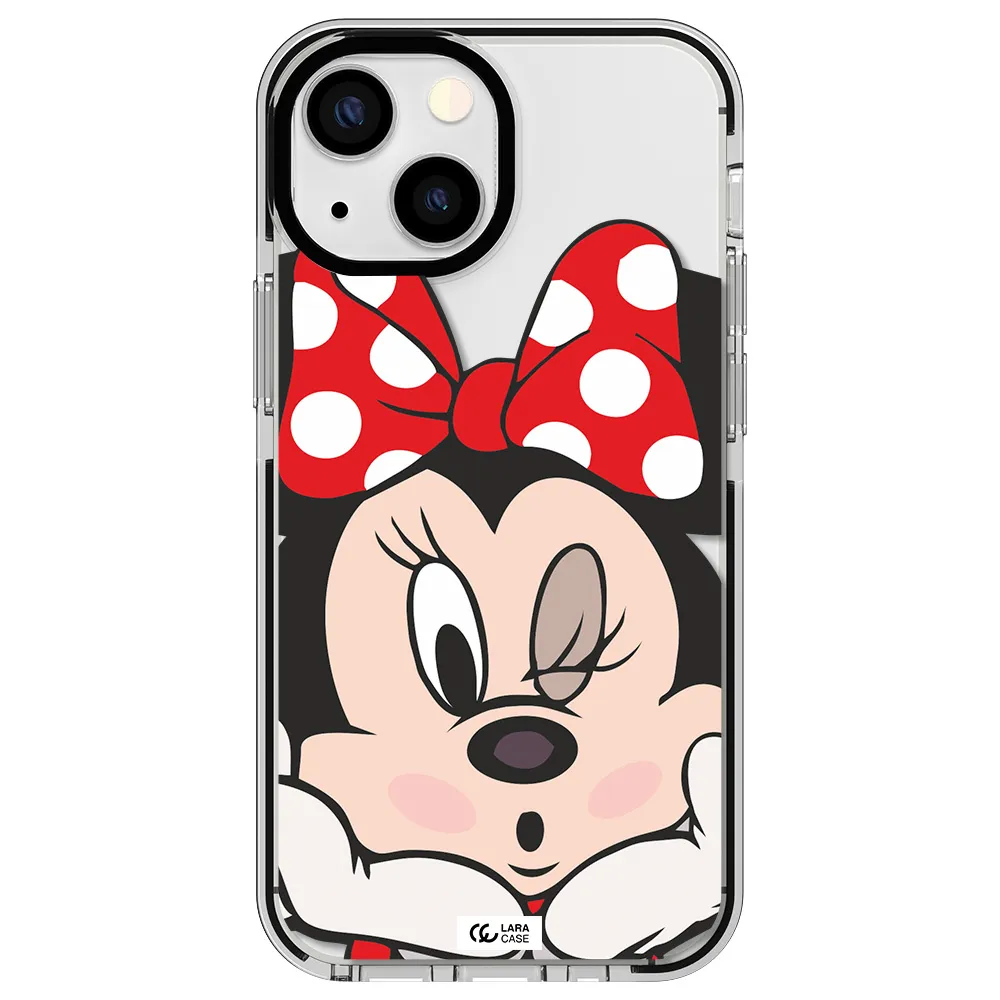 Minnie Mouse Apple iPhone 15 impact black border Case