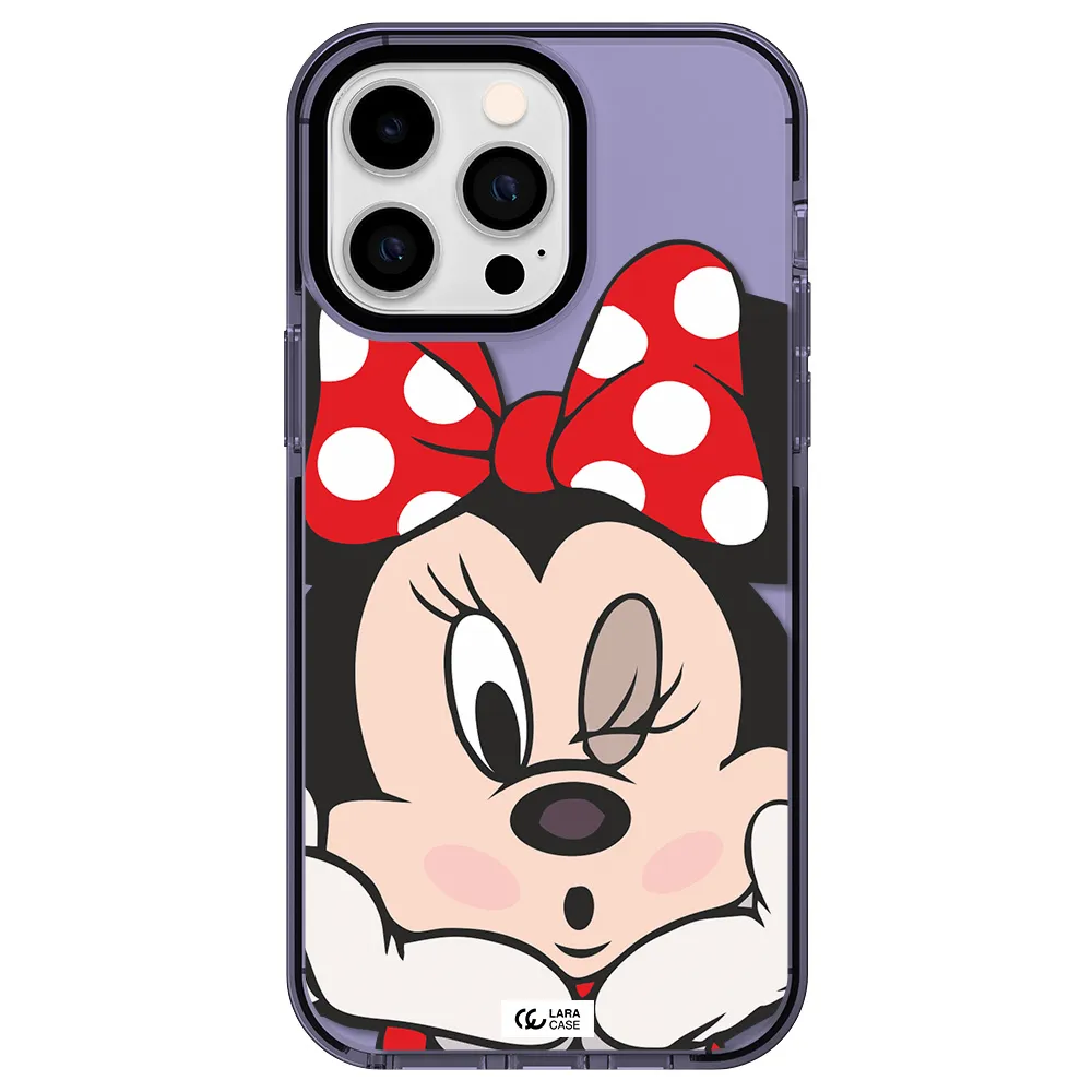 Minnie Mouse Apple iPhone 15 Pro Max impact Lilac Case
