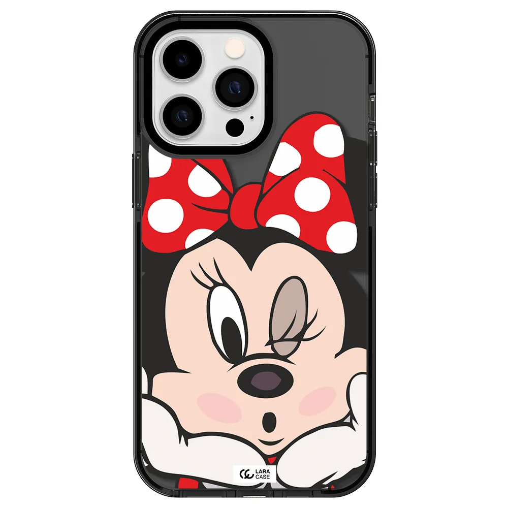 Minnie Mouse Apple iPhone 15 Pro Max impact Smoke Black Case