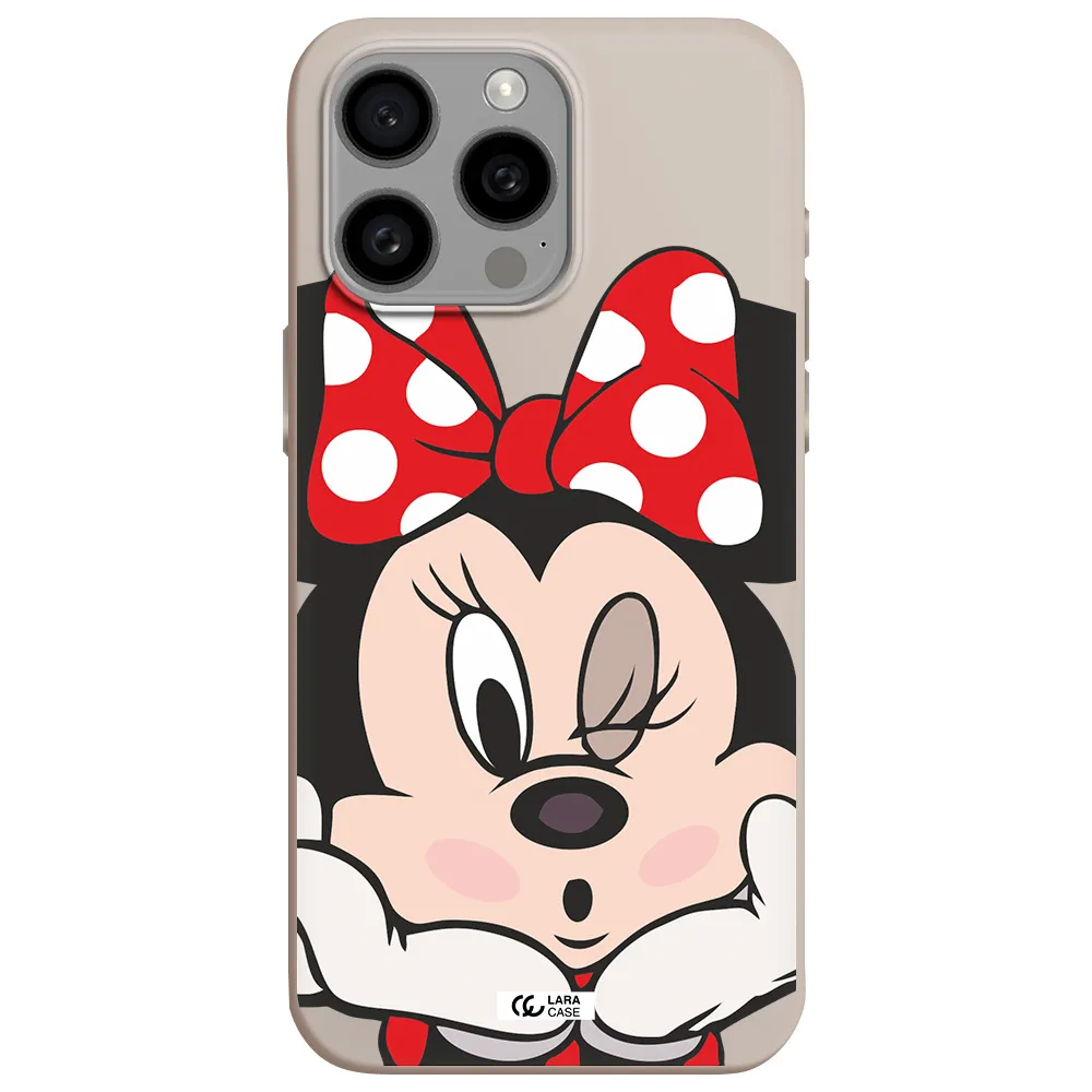 Minnie Mouse Apple Iphone 15 Pro max Silicone Stone Case