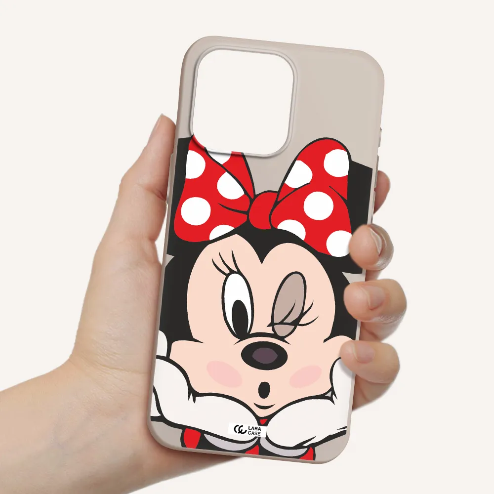 Minnie Mouse Apple Iphone 15 Pro max Silicone Stone Case