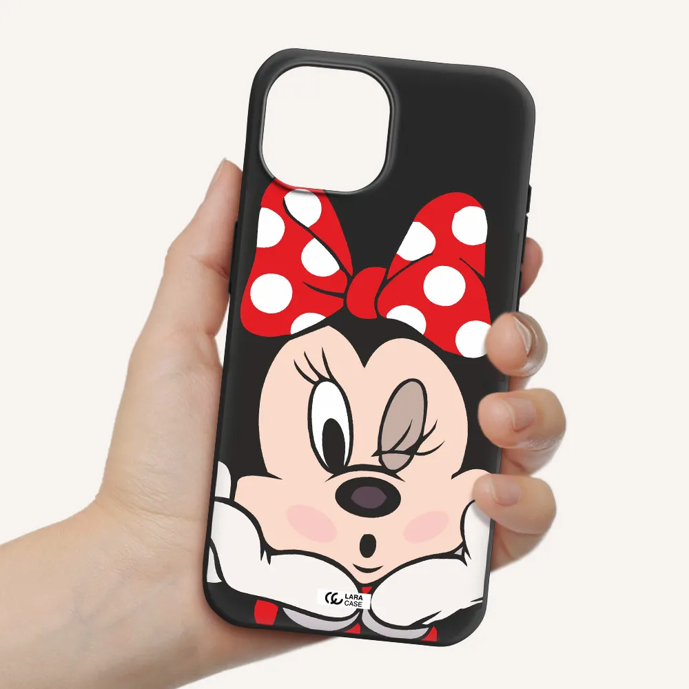 Minnie Mouse Apple iPhone 15 Silicone black Case