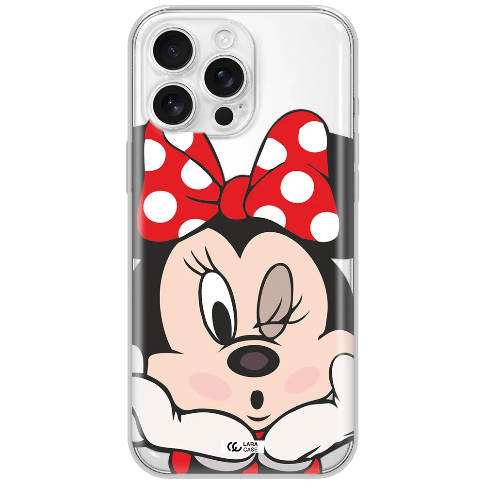 Minnie Mouse Apple Iphone 16 Pro Max Clear Tpu Case