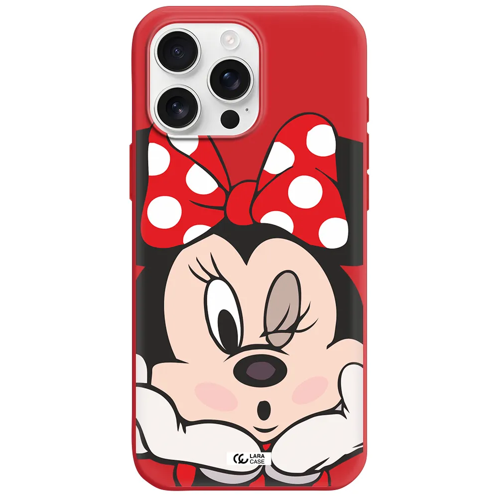 Minnie Mouse Apple Iphone 16 Pro Max Silicone Stone Case