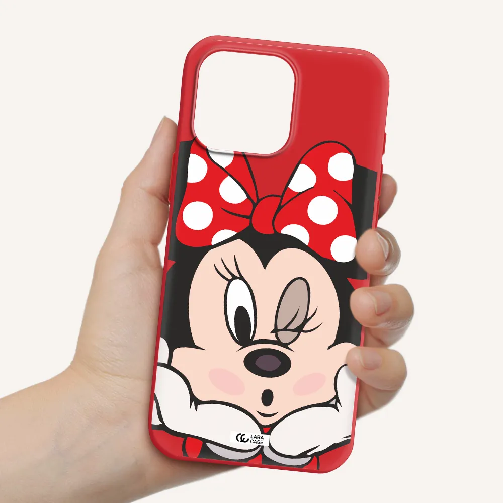 Minnie Mouse Apple Iphone 16 Pro Max Silicone Stone Case
