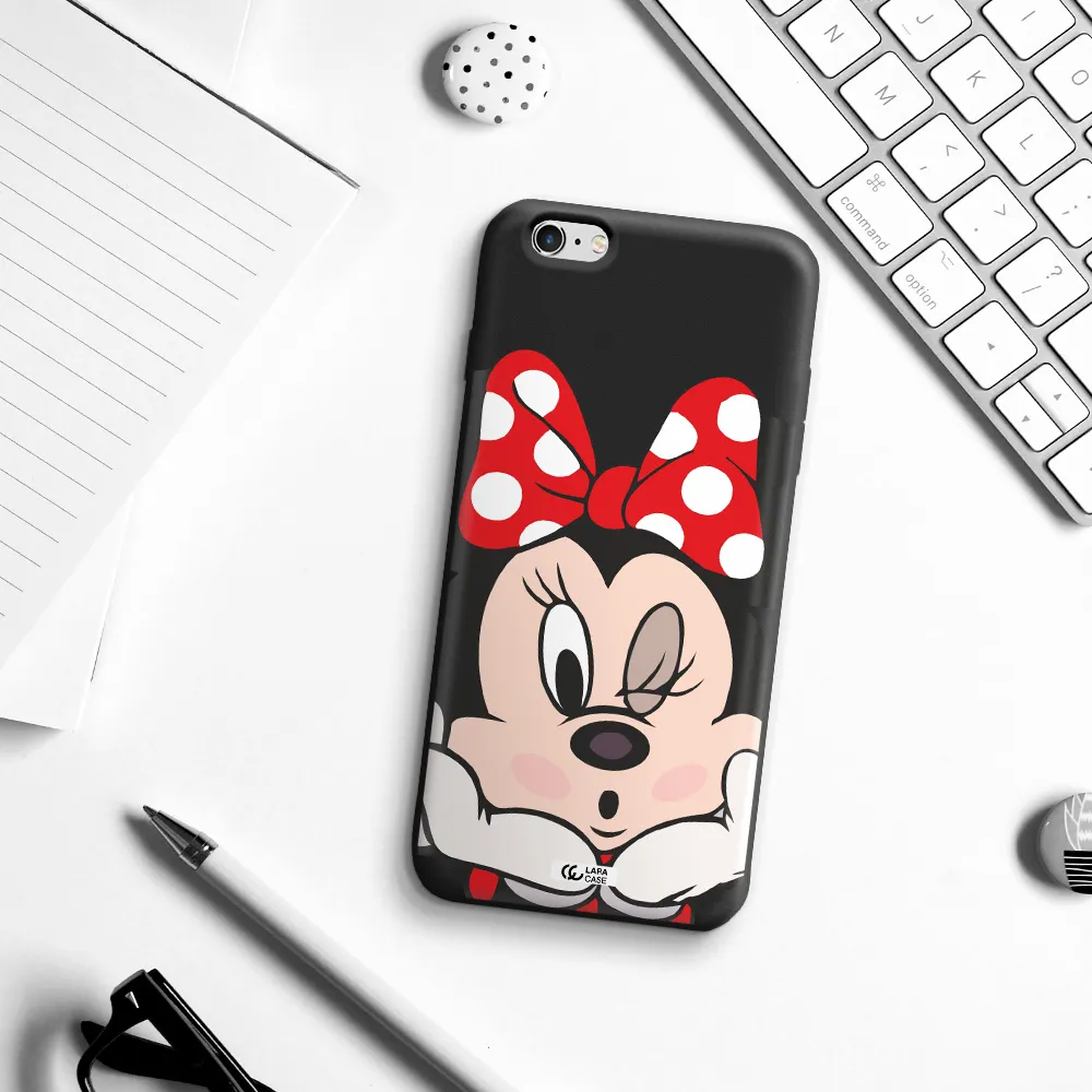 Minnie Mouse Apple iPhone 6 plus Silicone black Case