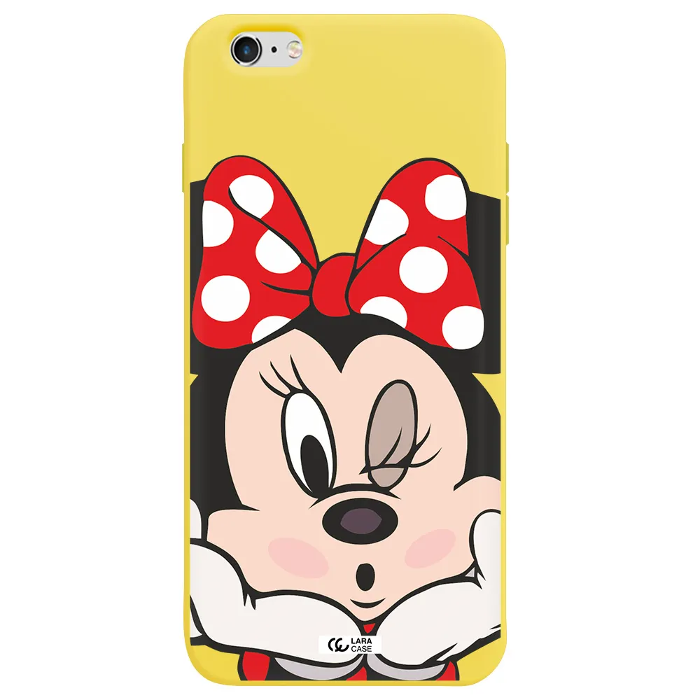 Minnie Mouse Apple iPhone 6 plus Silicone canary yellow Case