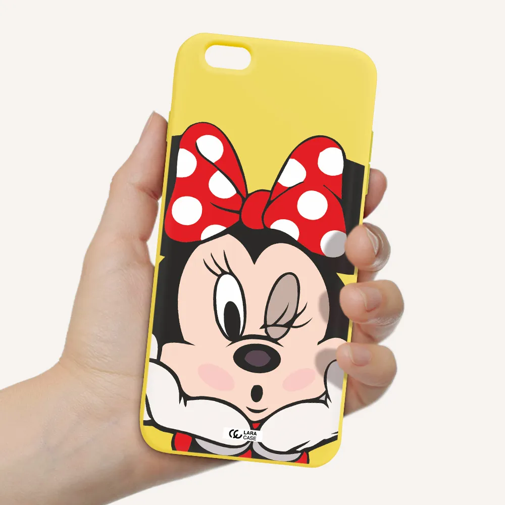 Minnie Mouse Apple iPhone 6 plus Silicone canary yellow Case