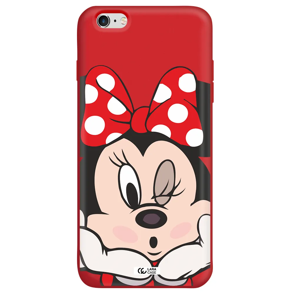 Minnie Mouse Apple iPhone 6 plus Silicone Imperial Red Case