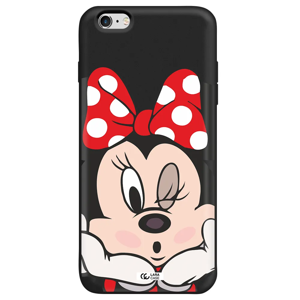 Minnie Mouse Apple iPhone 6 s plus Silicone black Case