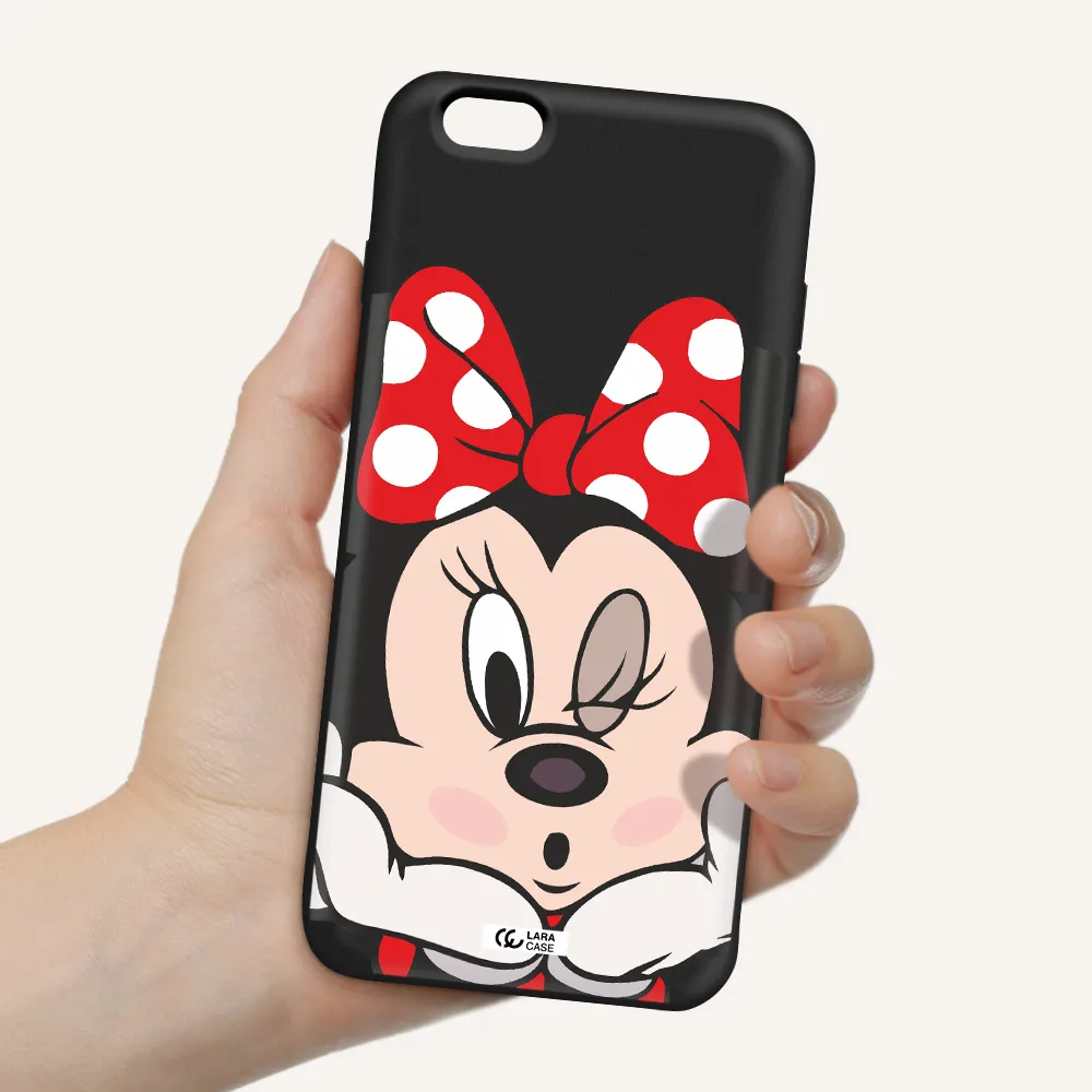 Minnie Mouse Apple iPhone 6 s plus Silicone black Case
