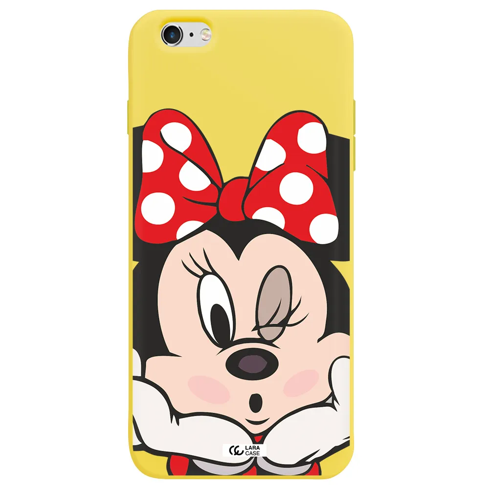 Minnie Mouse Apple iPhone 6 s plus Silicone canary yellow Case
