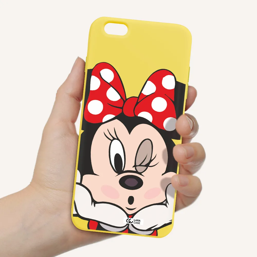 Minnie Mouse Apple iPhone 6 s plus Silicone canary yellow Case