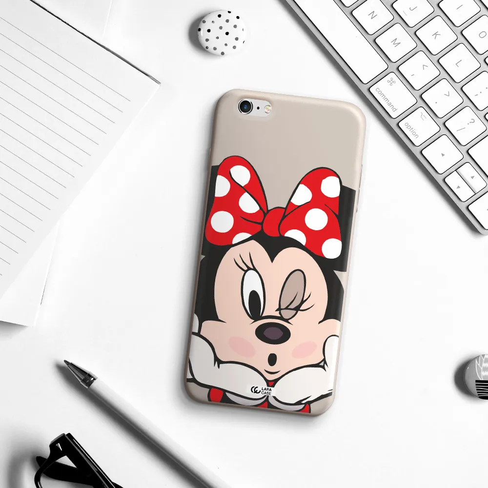 Minnie Mouse Apple iPhone 6 s plus Silicone Stone Case