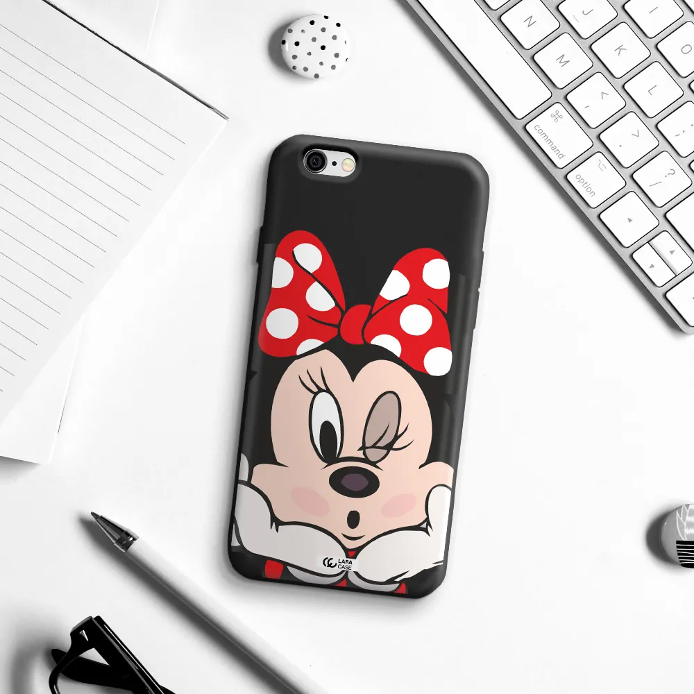 Minnie Mouse Apple iPhone 6 Silicone black Case