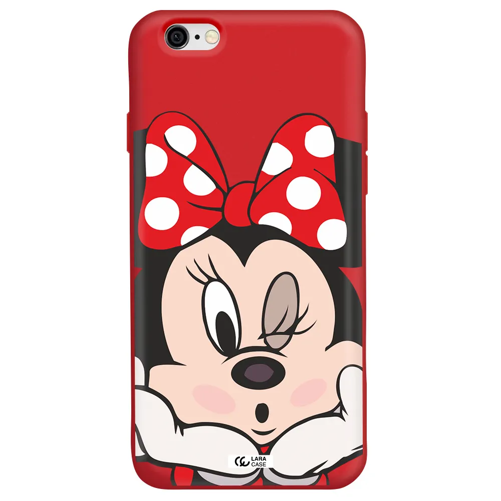 Minnie Mouse Apple iPhone 6 Silicone Imperial Red Case