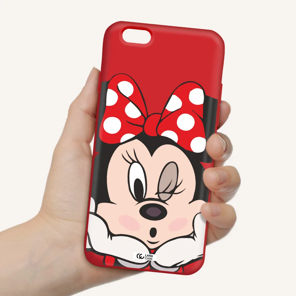Minnie Mouse Apple iPhone 6 Silicone Imperial Red Case