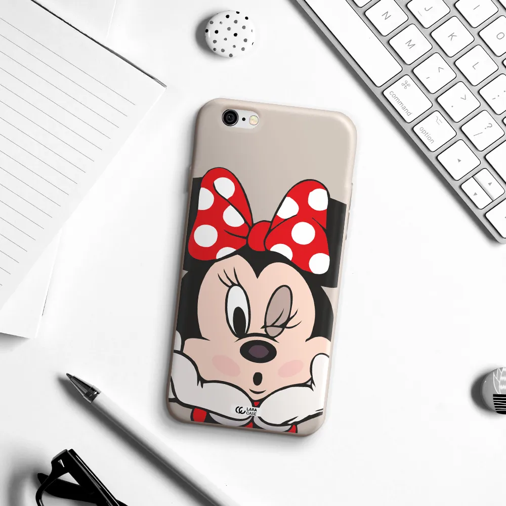 Minnie Mouse Apple iPhone 6 Silicone Stone Case