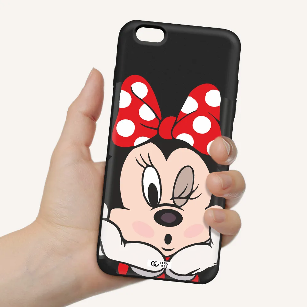 Minnie Mouse Apple iPhone 6S Silicone black Case