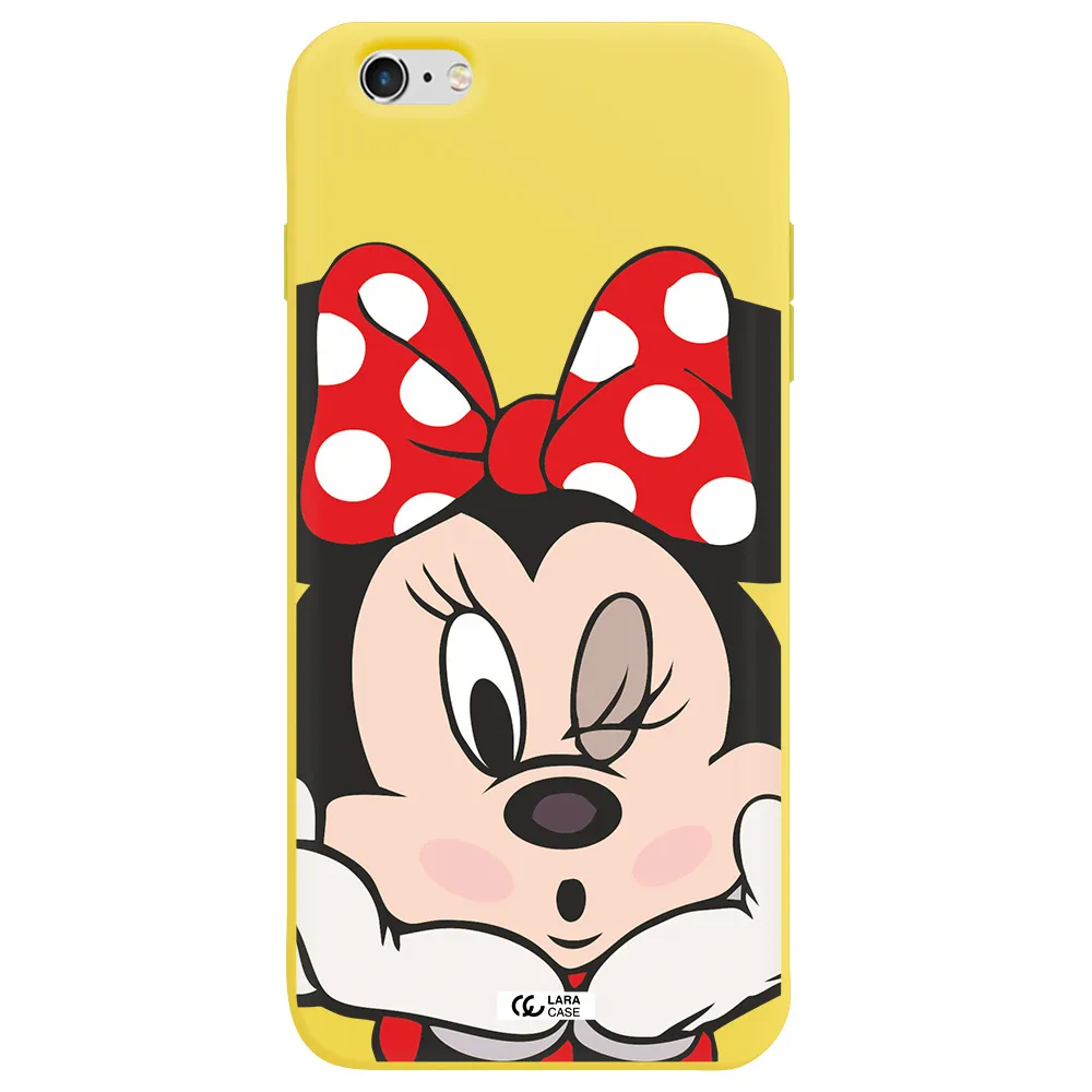 Minnie Mouse Apple iPhone 6S Silicone canary yellow Case
