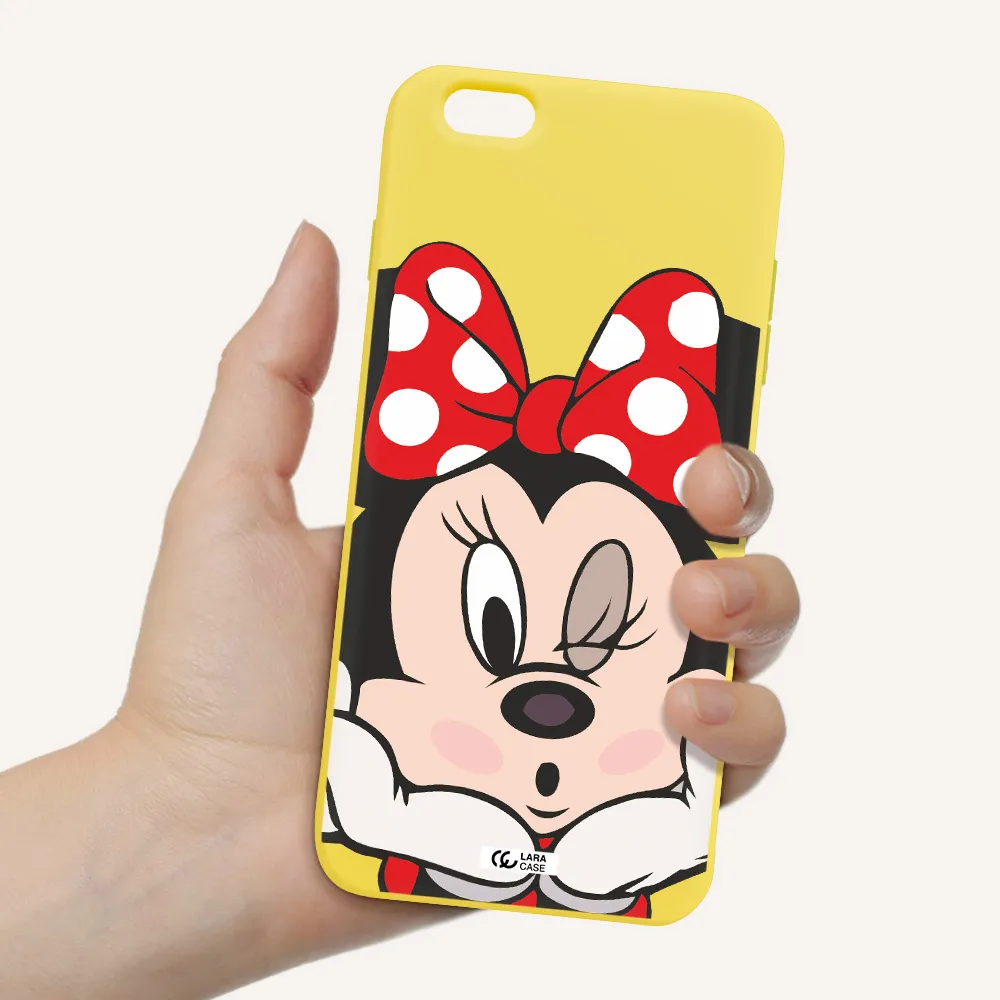 Minnie Mouse Apple iPhone 6S Silicone canary yellow Case