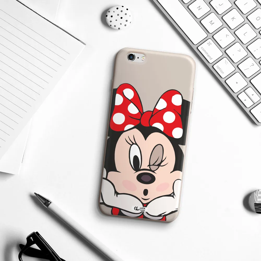 Minnie Mouse Apple iPhone 6S Silicone Stone Case