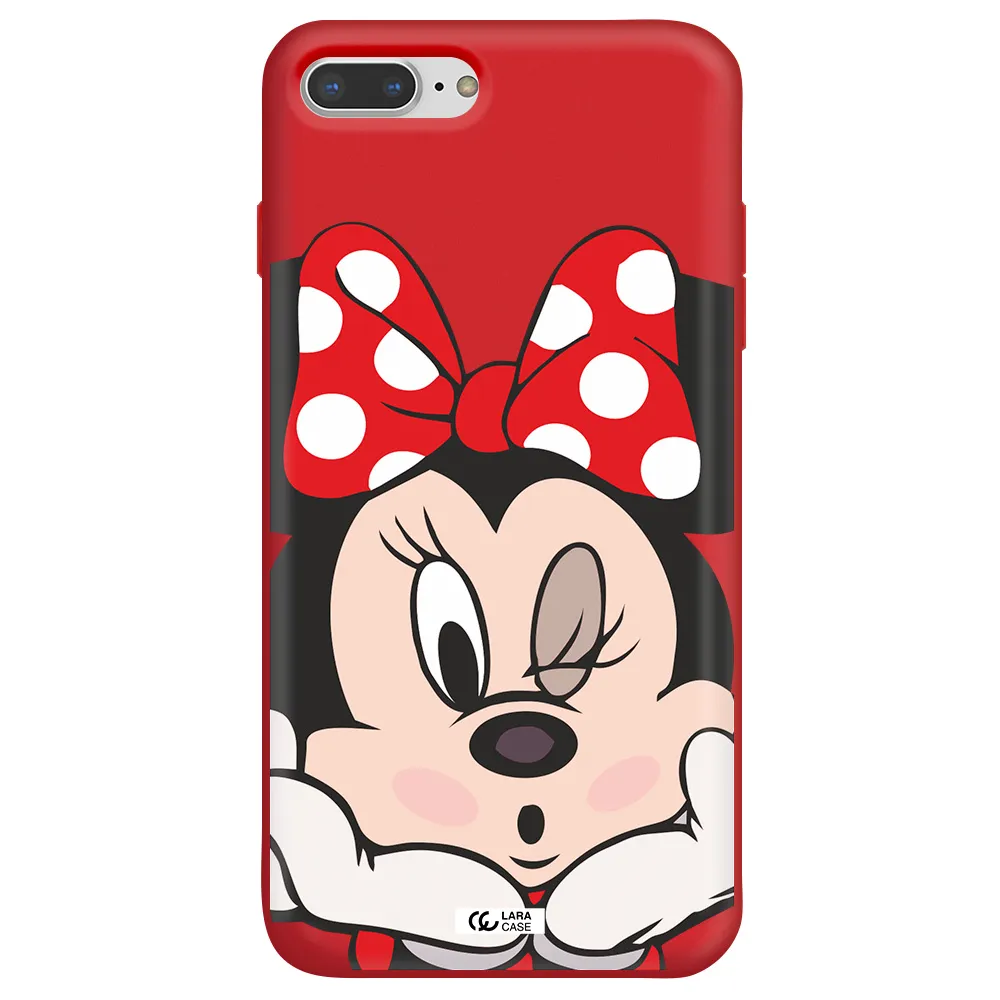 Minnie Mouse Apple iPhone 7 plus Silicone Imperial Red Case