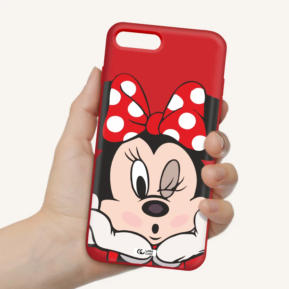 Minnie Mouse Apple iPhone 7 plus Silicone Imperial Red Case