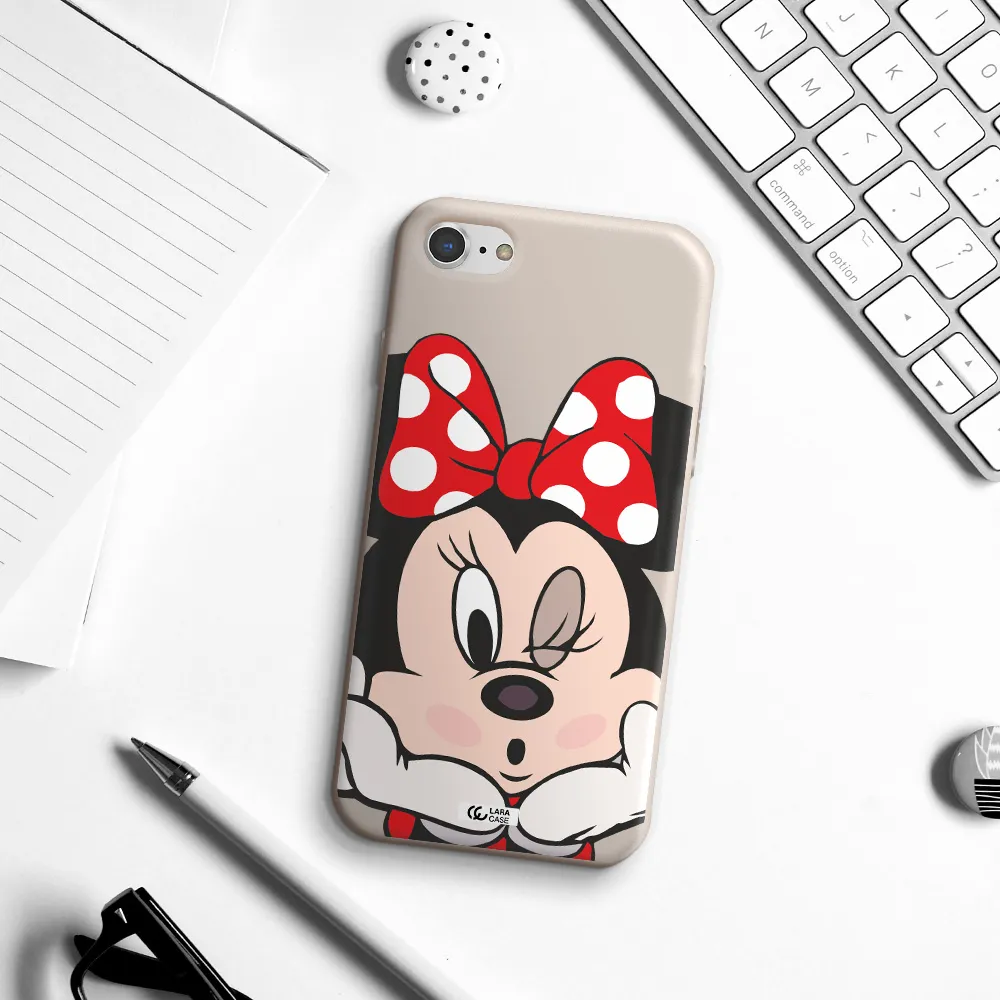 Minnie Mouse Apple iPhone 7 Silicone Stone Case