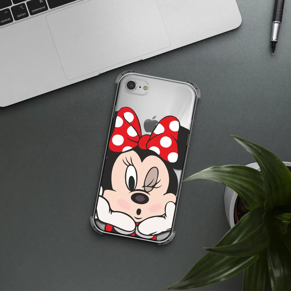 Minnie Mouse Apple iPhone 8 Clear PC Case