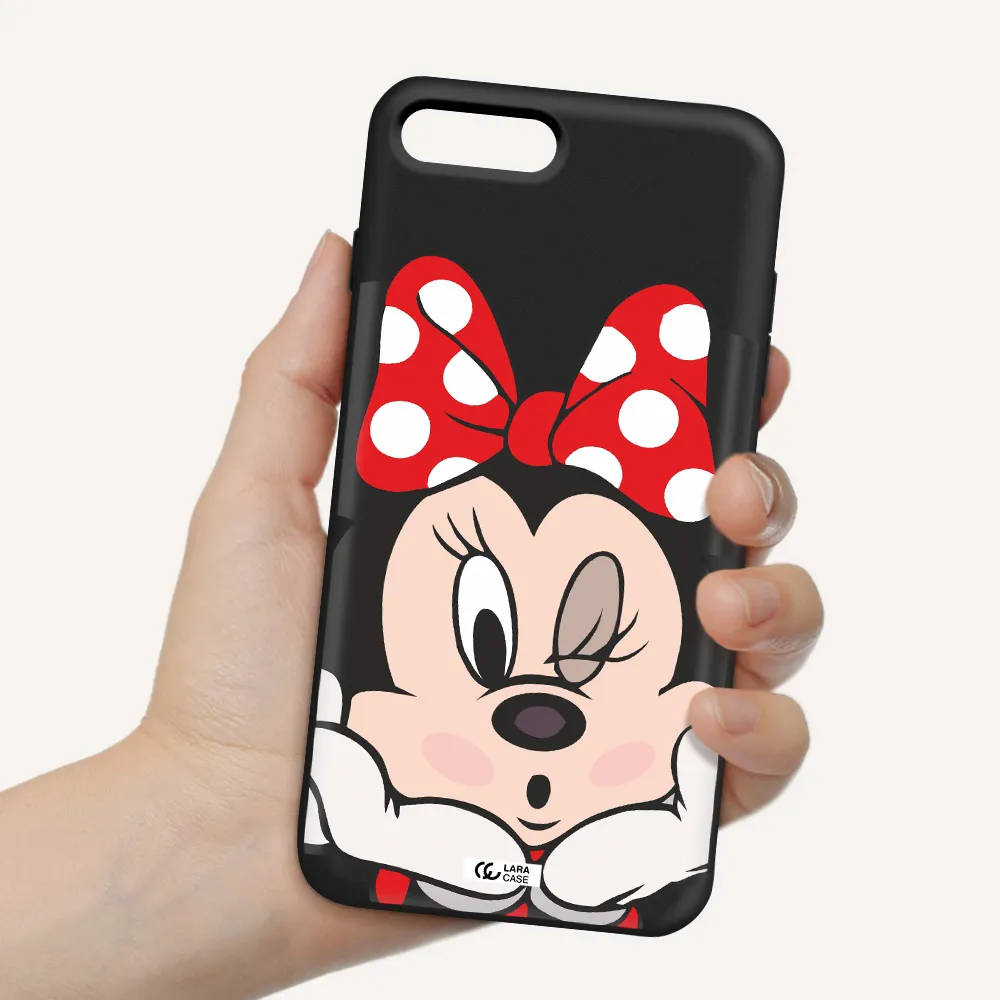 Minnie Mouse Apple iPhone 8 plus Silicone black Case