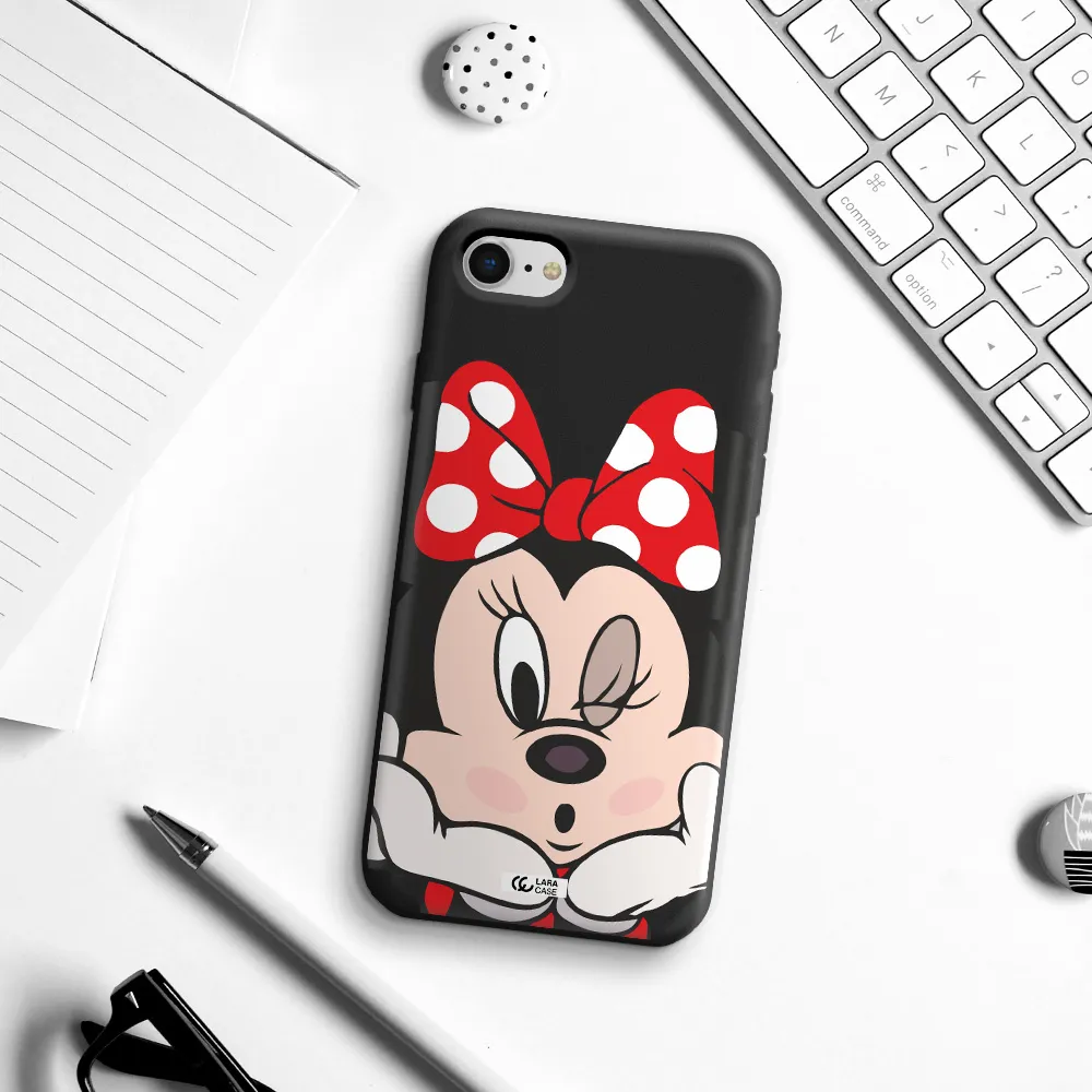 Minnie Mouse Apple iPhone se 2020 Silicone black Case