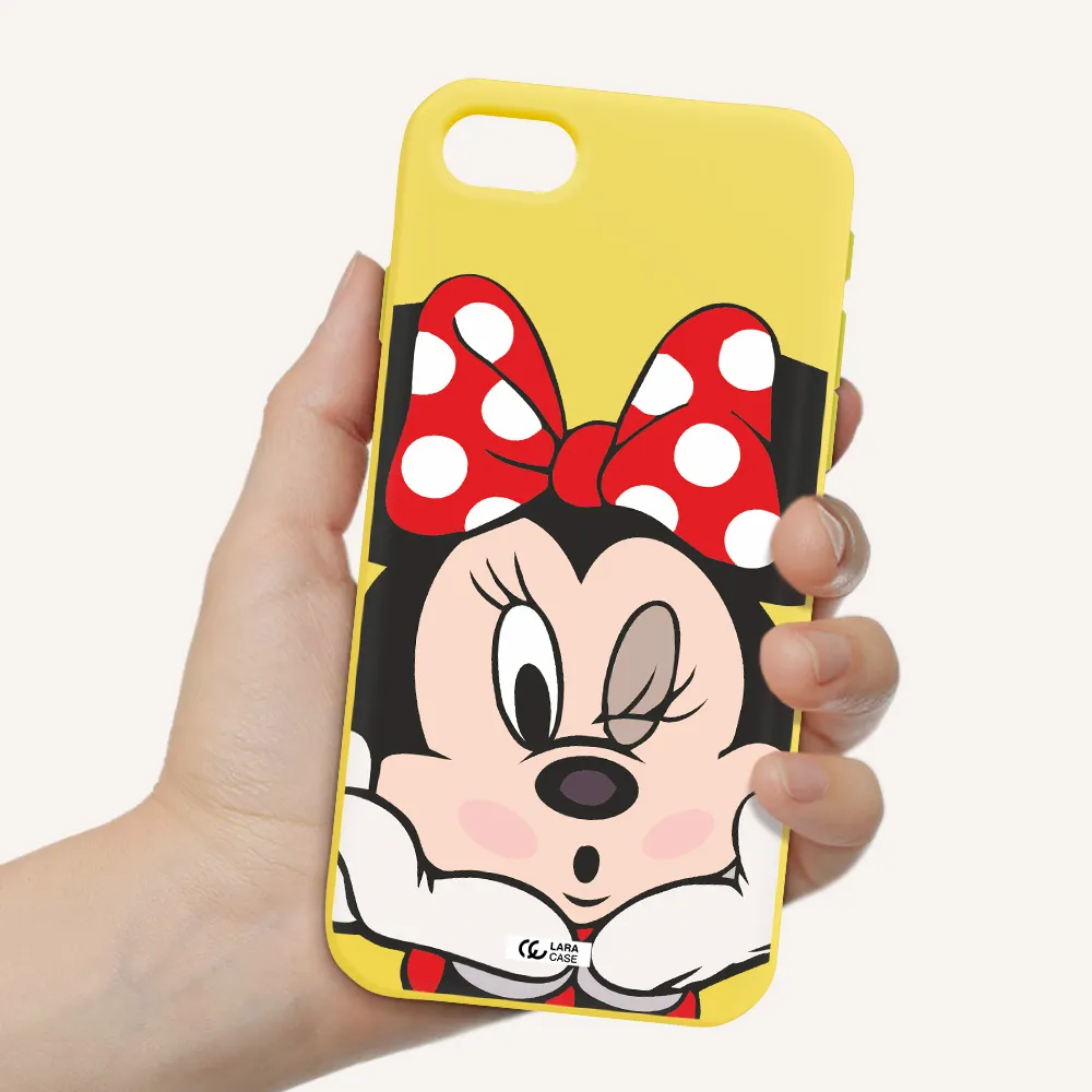 Minnie Mouse Apple iPhone se 2020 Silicone canary yellow Case