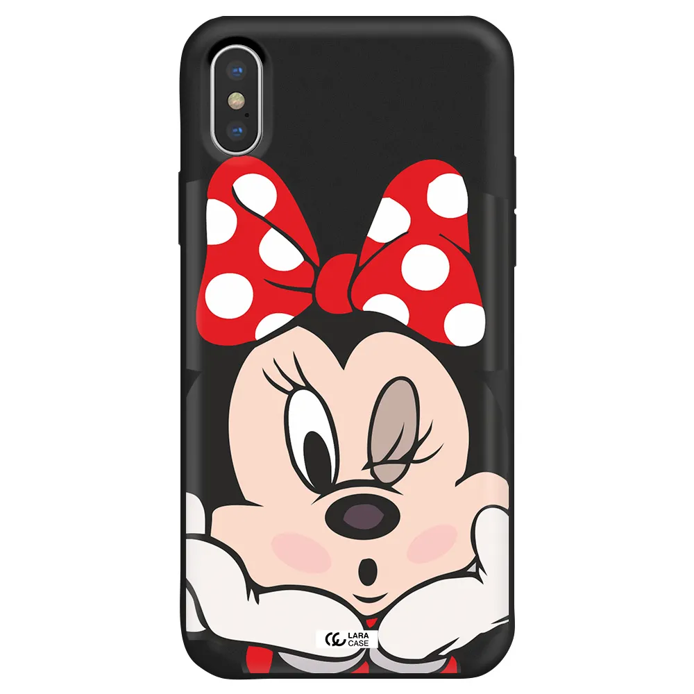 Minnie Mouse Apple iPhone X Silicone black Case