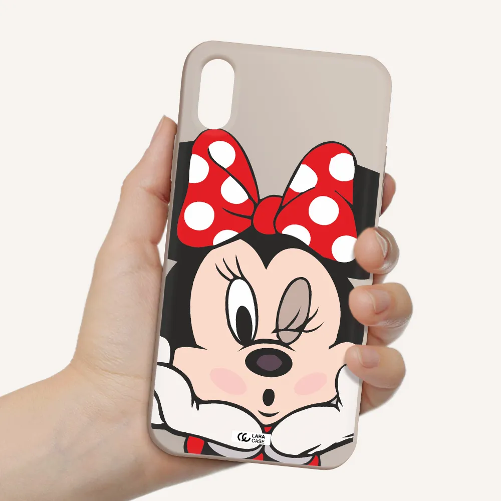 Minnie Mouse Apple iPhone X Silicone Stone Case