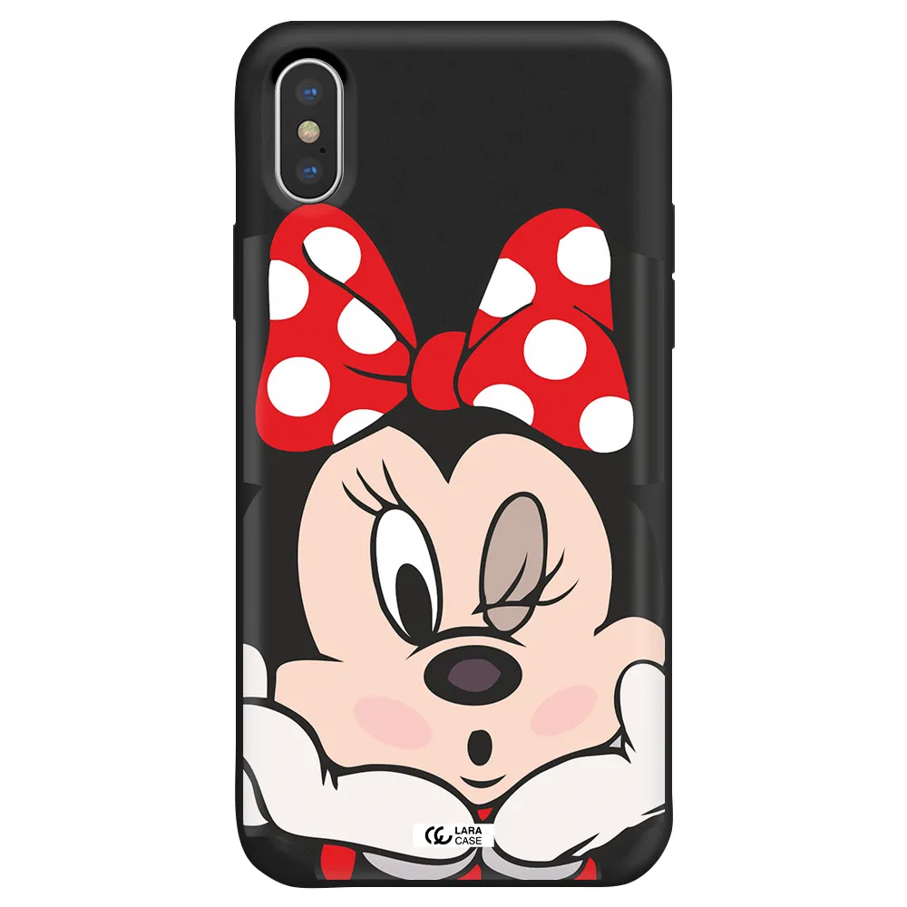 Minnie Mouse Apple iPhone XS Silicone black Case