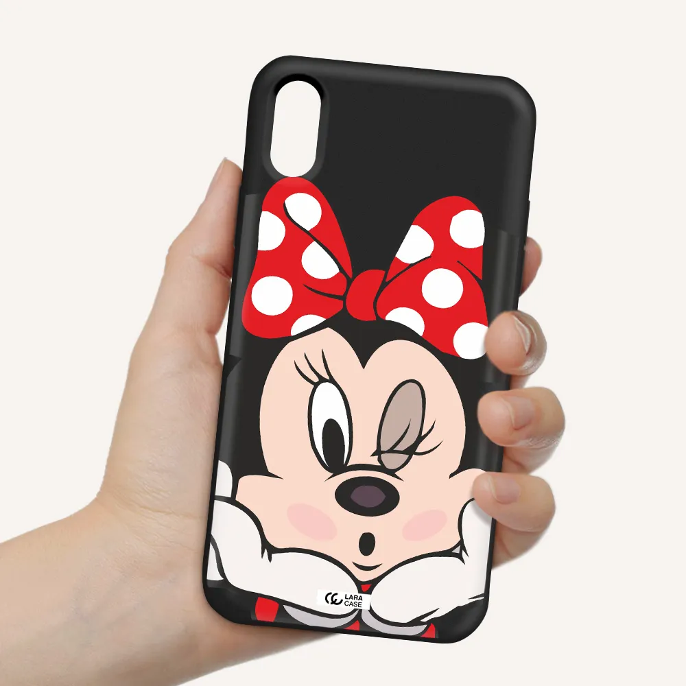 Minnie Mouse Apple iPhone XS Silicone black Case
