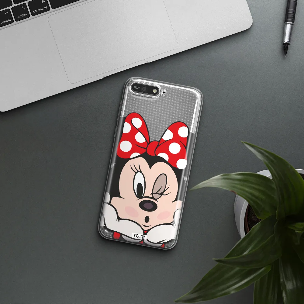 Minnie Mouse Huawei Y6 2018 Clear TPU Case