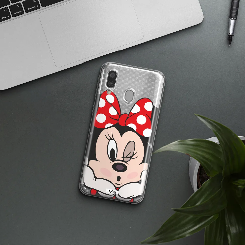 Minnie Mouse Samsung A40 Clear TPU Case