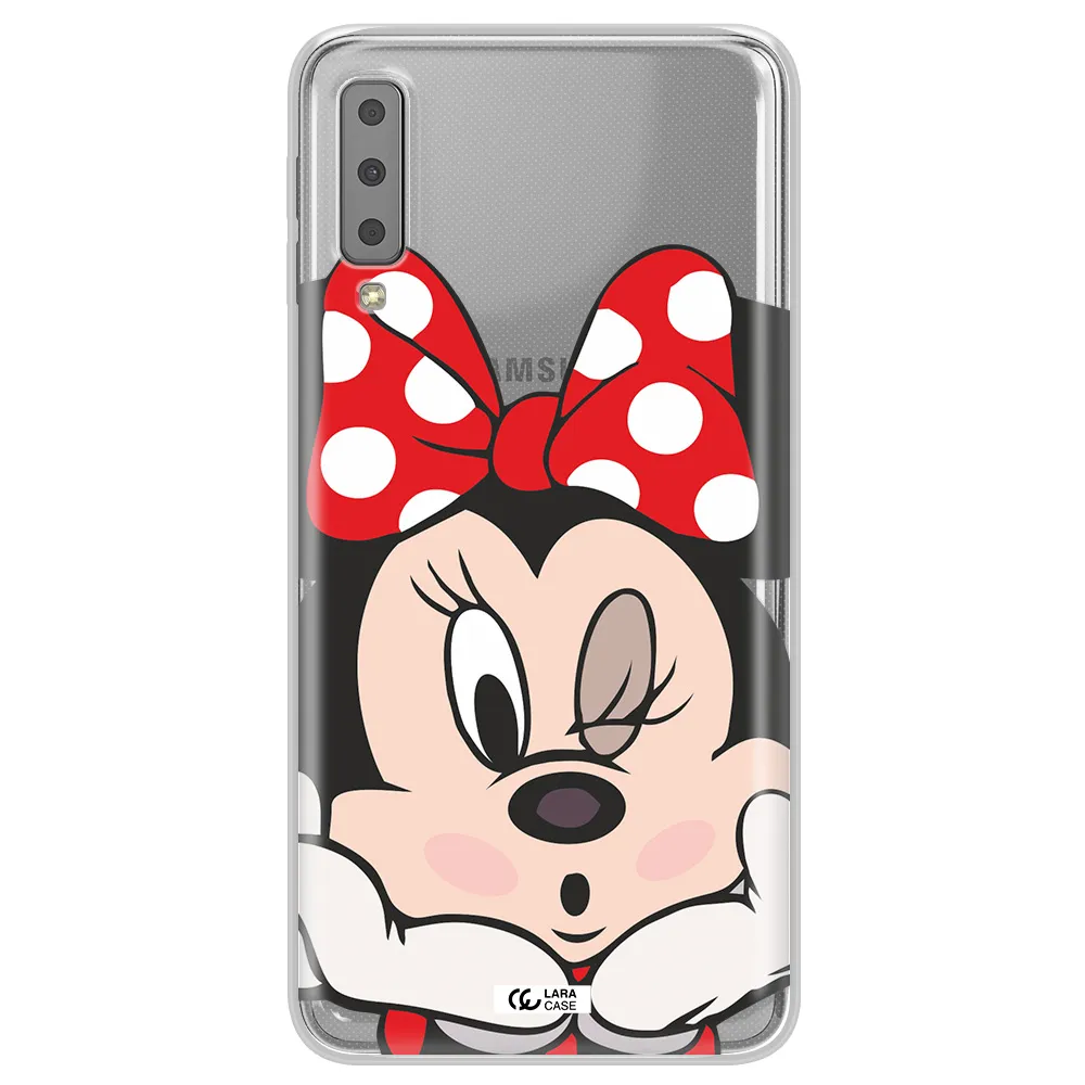 Minnie Mouse Samsung A7 2018 Clear TPU Case