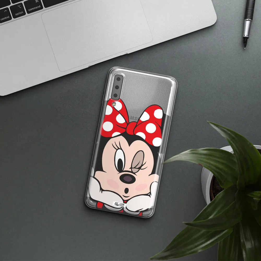 Minnie Mouse Samsung A7 2018 Clear TPU Case