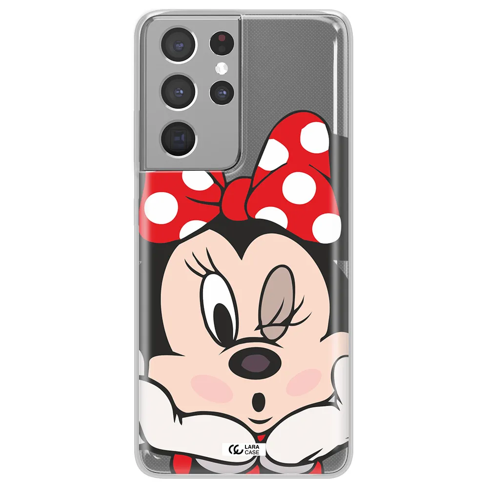 Minnie Mouse Samsung S21 Ultra Clear TPU Case