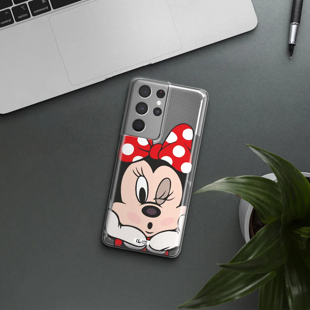 Minnie Mouse Samsung S21 Ultra Clear TPU Case