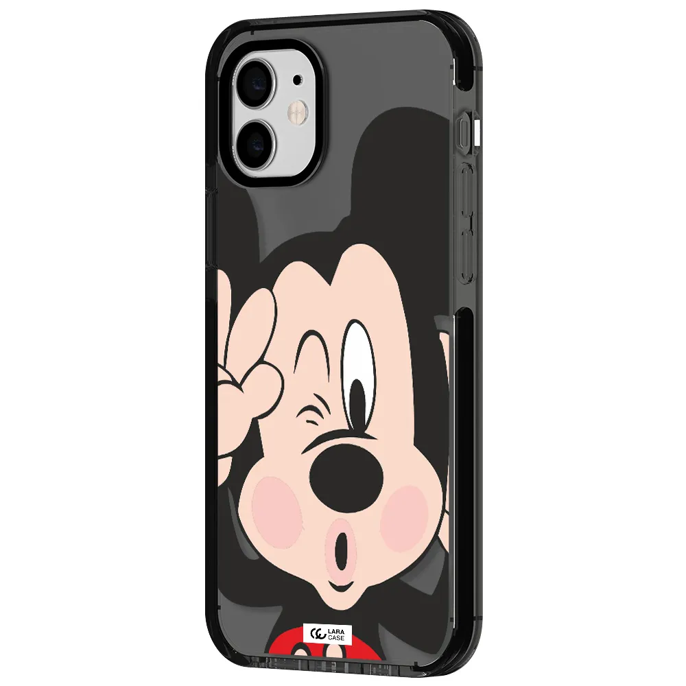 Mickey Mouse Apple iPhone 11 impact Smoke Black Case