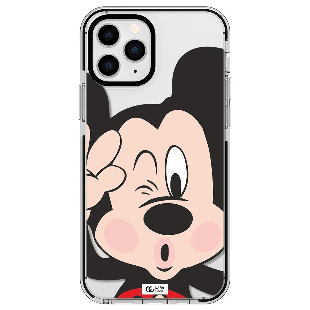 Mickey Mouse Apple iPhone 11 pro impact black border Case