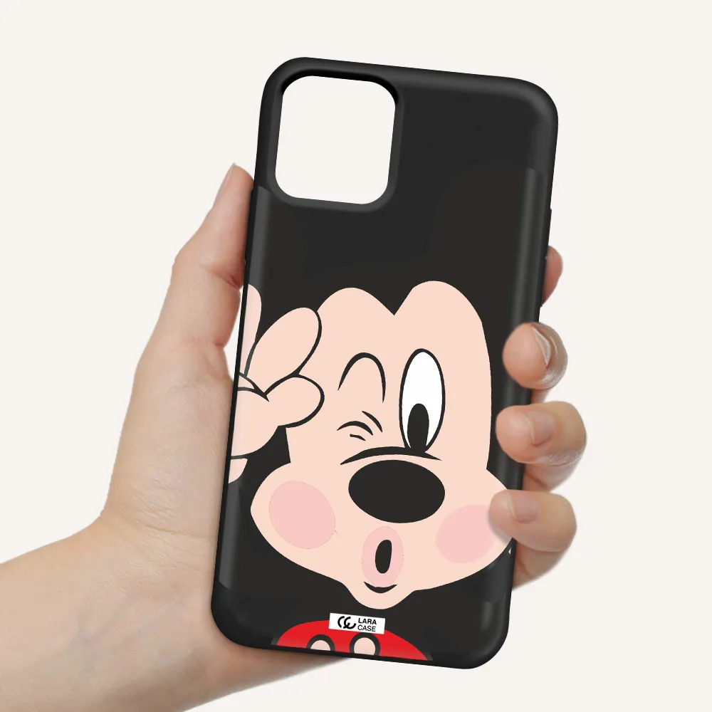 Mickey Mouse Apple iPhone 11 pro max Silicone black Case